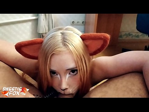❤️ Gitulon ni Kitsune ang dick ug cum sa iyang baba ❤️ kualidad nga sex sa amon ❌️❤